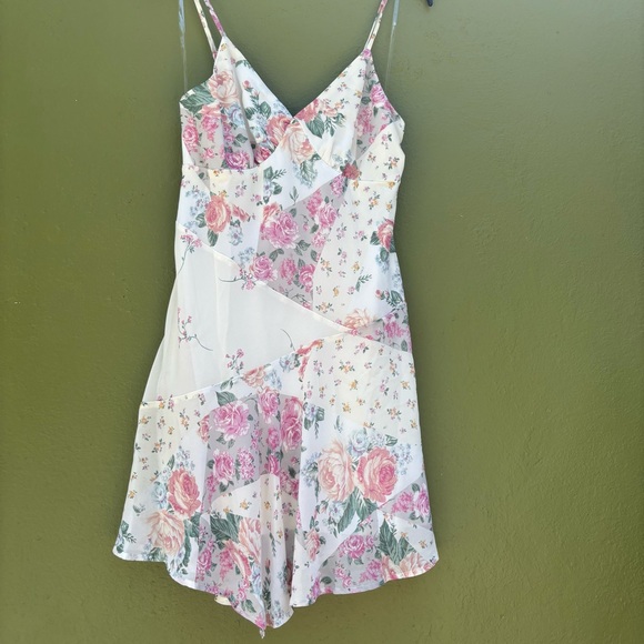Small NWT Wild Fable Sexy Dress Rose Floral Mini Night Gown Y2K - Picture 1 of 6